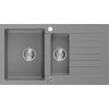 Mexen Matias - drez granitový 90,0x50,5cm, 1,5-komorový, šedá, 6502901505-71