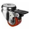Nízkoprofilové koliesko 35x25 mm otočná kladka s brzdou centrálny otvor