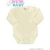 New Baby Body Dlhý Rukáv Celorozopínacie Classic-Biela-62 (3-6m)