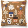 Ferm Living Vankúš z organickej bavlny Village Sugar Kelp 40x40