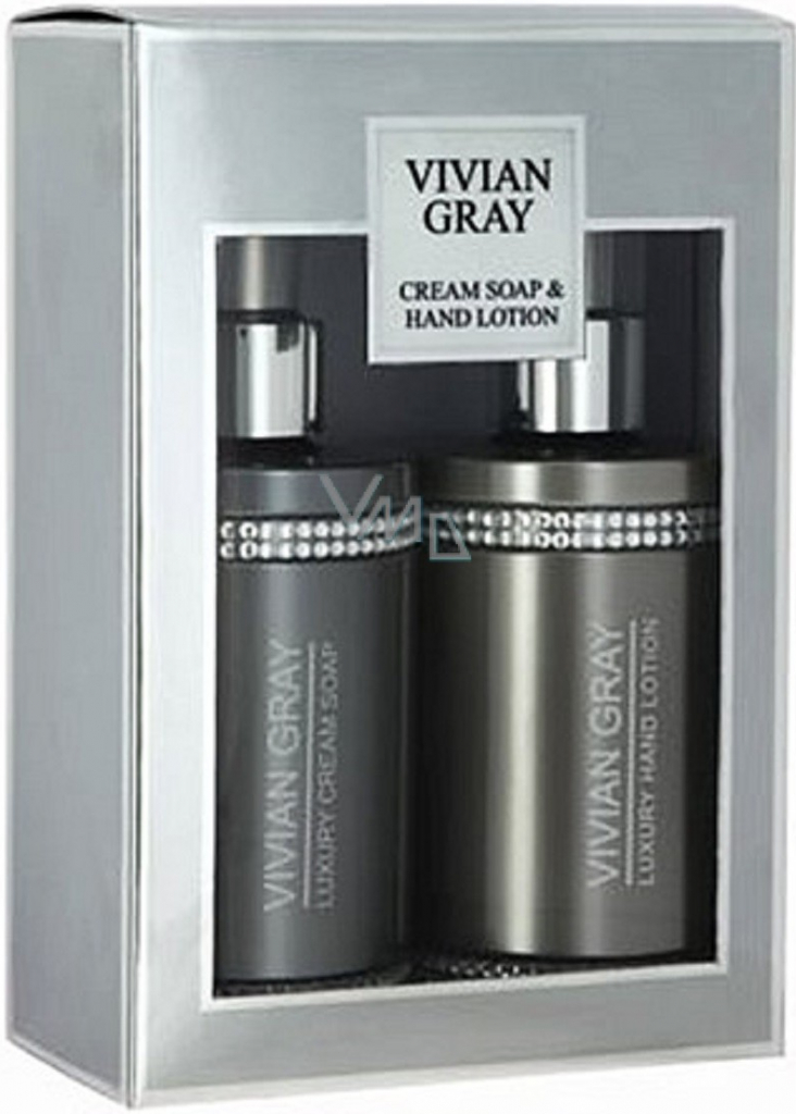 Vivian Gray Crystal Gray telové mlieko 250 ml + sprchový gel 250 ml darčeková sada