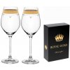 Rona Celebration Royal Gold poháre na biele víno s kryštálmi Swarovski 360 ml / 2 ks