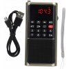 FM RÁDIO 76-108 MHZ VIACÚČELOVÉ USB PRENOSNÉ PRE SENIOROV A DETI