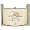 YANKEE CANDLE Soft Wool & Amber votív v skle 37 g