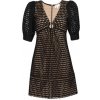 Michael Kors Geo Eyelet Mini Dress čierna