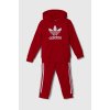 Detská tepláková súprava adidas Originals HOODIE SET červená farba, IY4787 110