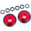Traxxas kolesá wheelie hliníkové červeno eloxované 2