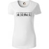 Borec - Periodická tabuľka - Dámske tričko z organickej bavlny Origin (GOTS) - 2XL ( Biela )