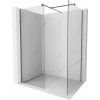 MEXEN/S - Kyoto Sprchová zástena WALK-IN 90 x 75, transparent, grafit metal 800-090-202-95-00-075