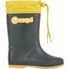 Detské gumáky Coqui, RAINY COLLAR FUR čierna,žltá 33