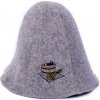 EVEI Klobúk do sauny s výšivkou, sivý