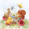 Ambiente Europe BV Servítky malé Maľovanie vajíčok 25x25cm