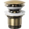 Aqualine Umývadlová výpusť 5/4, click-clack, veľká zátka, bronz TF7001A