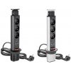Elektrická zásuvka GTV SLIM výsuvná 3x+USB Farba: Čierna