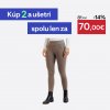 FOUGANZA Dámske jazdecké legíny 500 Fullgrip hnedé