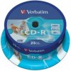 VERBATIM CD-R(25-Pack)Spindle/Printable/52x/700MB 43439
