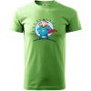 Otec superman - chlapec a chlapec - Klasické pánske tričko vyššej gramáže - 3XL ( Trávová zelená )