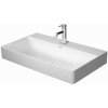 Duravit DuraSquare - Umývadlo na dosku, 80x47 cm, bez prepadu, s otvorom na batériu, DuraCeram, biela 2353800071