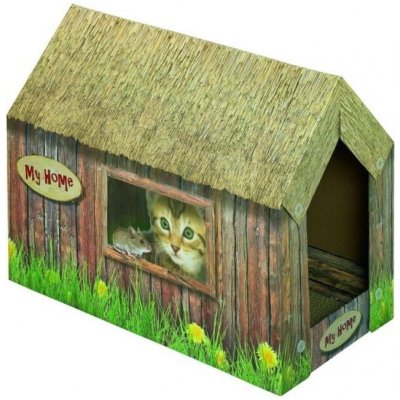 Nobby kartonový domček pre mačky 49x26x36cm