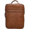 Beagles Svetlohnedý kožený ruksak na notebook „Dorian“ 11L