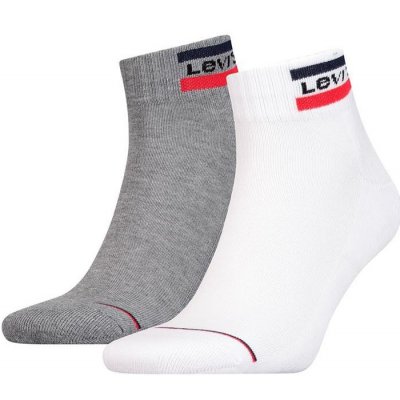 Levi's ponožky 2 Pack MID CUT 37157-0146 Sivá