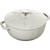 Hrniec Special Cocotte snehová vločka 3,6 l biela hľuzovka