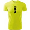 Limited edition 1974 pruh - Pánske tričko Fantasy športové - XL ( Neonová žltá )