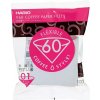 Papierové filtre Hario V60-01 100 ks, biele (VCF-01-100W)