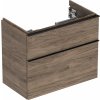 Geberit iCon skrinka 74x41.6x61.5 cm závesná kúpeľňová skrinka pod umývadlo orech-láva 502.308.JR.1