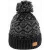 Zimná pletená čiapka Finmark, WINTER HAT čierna,tmavo sivá,hnedá, UNI