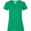 Fruit of the Loom Tričko Lady-Fit Valueweight T, krátký rukáv, dámské COT-16137252004 XL Zelená kelly