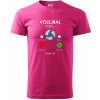Volejbal volá - Klasické pánske tričko vyššej gramáže - M ( Purpurová )