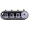 Budík Retro Tube Calendar Flip Karlsson KA6045BK, 10cm