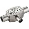 Kombinátor TV antén PremiumCord - konektor IEC 75 Ohm 1xM-2xF (ktcm-ff)