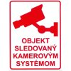 Nálepka Objekt sledovaný kamerovým systémom 20x15cm
