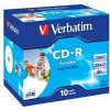 Verbatim 43325 CD-R AZO Wide Inkjet Printable, 10-pack Jewel box, 700MB, 52x, 80min., 12cm