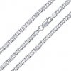 Silvego Strieborná retiazka Marine 3,3 mm - rhodiovaná TTTBMBG500