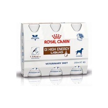Royal Canin VD Canine Gastro Intestinal HE Liq 3 x 200ml