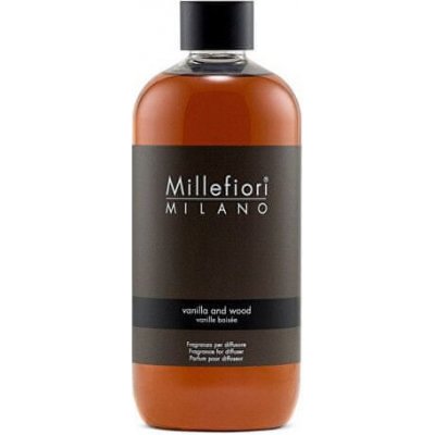 Millefiori Milano Náhradná náplň do aróma difuzéra Natura l Vanilka & Drevo 500 ml