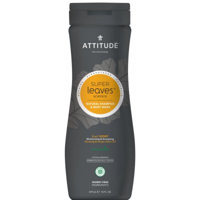 Attitude Super leaves pánsky šampón & telové mydlo normálne vlasy 473 ml