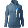Rescue - pre záchranárov - Mikina dámská Cape s kapucí - 2XL ( Denim )