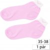 WOJMAX 5680 Dámske bavlnené ponožky 35-38, ružové