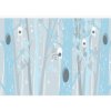 Fototapeta - FT7524 - Kreslené stromy modré Vliesová fototap. - 254cm x 184cm