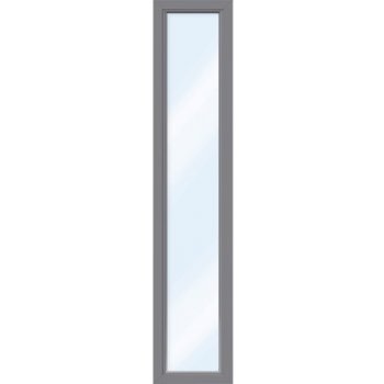 ARON Plastové okno fixné zasklenie Basic biele/antracit 650 x 1250 mm (neotvárateľné)