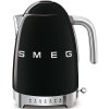 Smeg KLF04BLEU rýchlovarná kanvica, 1, 7 l (7 šálok), 2400 W, štýl 50. rokov, riadenie teploty, 7 programov, čierna