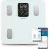 Salente MaxFit, inteligentná osobná diagnostická fitness váha, Bluetooth, biela