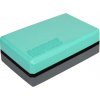 Merco Yoga Block Duo kocka na jogu zelená-antracitová - 7,5 cm