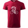 Cyklo kostra - Klasické pánske tričko vyššej gramáže - M ( Marlboro červená )