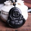 BudNej amulet MÚDROSŤ a BLAŽENOSŤ z obsidiánu MN6018