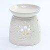 Flora aroma lampa Kvet porcelán bielá 10,5 x 10,5 x 11 cm